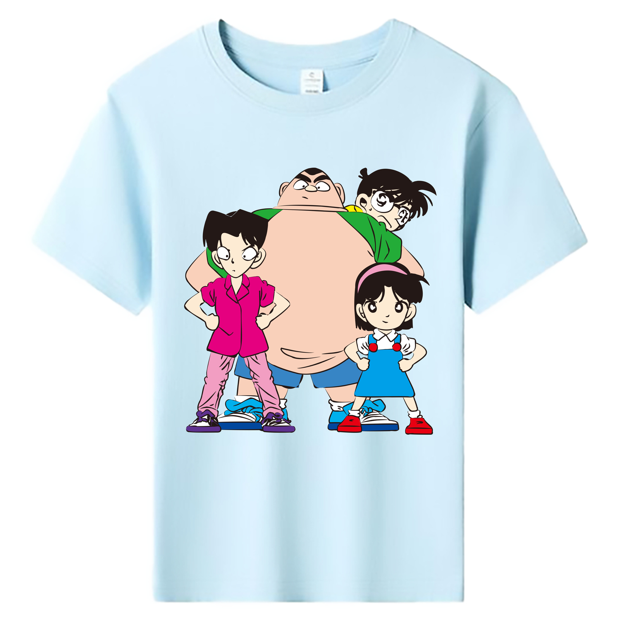 （画像用） 名探偵コナン Detective Conan 綿100％キッズTシャツ（フロントプリント）